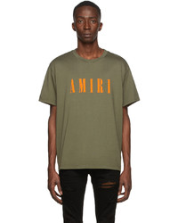 Amiri Khaki Core Logo T Shirt