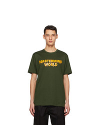 Mastermind World Khaki Drip Logo T Shirt