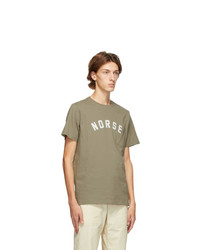 Norse Projects Khaki Niels Ivy Logo T Shirt