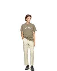 Norse Projects Khaki Niels Ivy Logo T Shirt