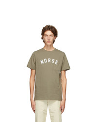 Norse Projects Khaki Niels Ivy Logo T Shirt