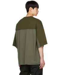 Undercoverism Khaki Paneled T Shirt