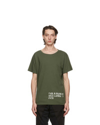 Greg Lauren Khaki Paul And Shark Edition Basic T Shirt