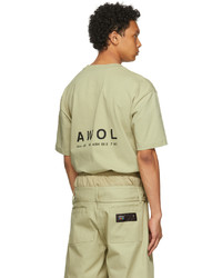 Hood by Air Khaki Veteran Badge T Shirt