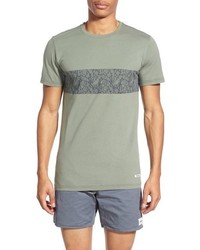 rhythm Leaf Cut And Sew Graphic Crewneck T Shirt