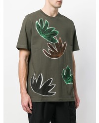 Oamc Leaf Print T Shirt