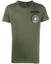 Balmain Logo Patch T Shirt