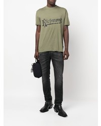 John Richmond Logo Print Cotton T Shirt