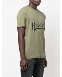 John Richmond Logo Print Cotton T Shirt