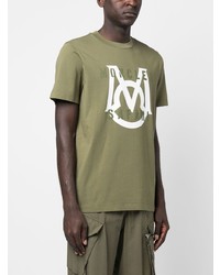 Moncler Logo Print Cotton T Shirt