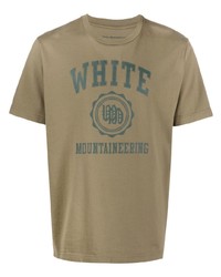 White Mountaineering Logo Print Cotton T Shirt