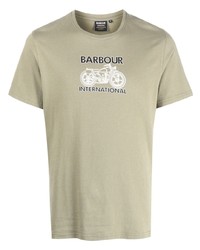 Barbour International Logo Print Cotton T Shirt