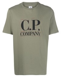 C.P. Company Logo Print Cotton T Shirt