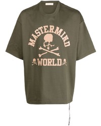Mastermind World Logo Print Crew Neck T Shirt