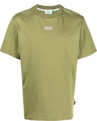 Gcds Logo Print Crew Neck T Shirt