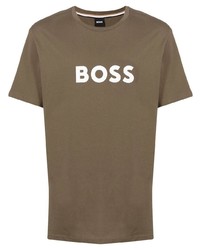 BOSS Logo Print Short Sleeve T Shirt