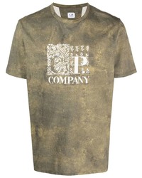 C.P. Company Logo Print Short Sleeved Cotton T Shirt