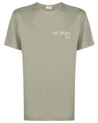 Fay Logo Print Short Sleeved T Shirt