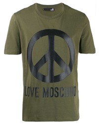 Love Moschino Logo Print T Shirt