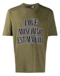 Love Moschino Logo Print T Shirt