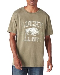 Lucky Brand Lucky Bison Cotton Graphic Tee