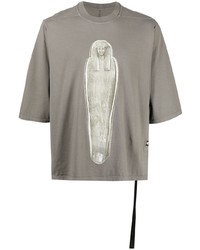 Rick Owens DRKSHDW Mummy Print Cotton T Shirt