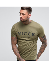 Nicce London Nicce Logo T Shirt In Green To Asos