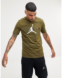 Jordan Nike Air Logo T Shirt In Green Aa1907 395