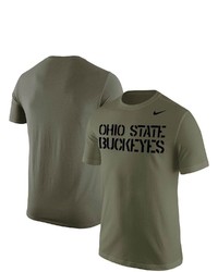 Nike Olive Ohio State Buckeyes Stencil Wordmark T Shirt At Nordstrom