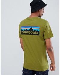 Patagonia P 6 Logo Organic T Shirt In Green