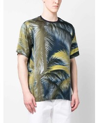 Ferrari Palm Tree Print T Shirt