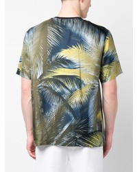 Ferrari Palm Tree Print T Shirt