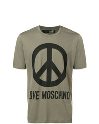 Love Moschino Peace Printed T Shirt