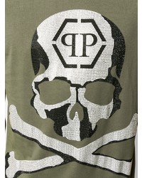 Philipp Plein Pln Studded Skull T Shirt