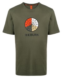 Raeburn Rburn Parachute Logo Print T Shirt