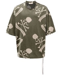Mastermind World Skull And Bones Print T Shirt