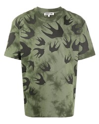 McQ Swallow Swallow Print T Shirt