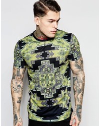 Jaded London T Shirt With Tapestry Print