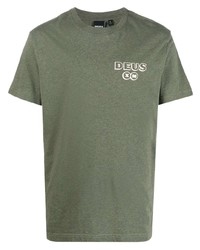 Deus Ex Machina Thinker Logo Print T Shirt