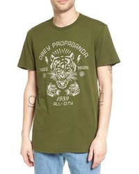 Obey Tiger Graphic T Shirt