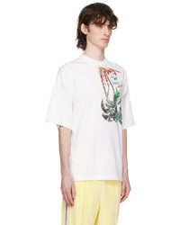 Palm Angels White Upsidedown Palm T Shirt