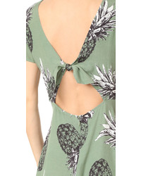 BB Dakota Emilienne Pineapple Printed Tie Back Dress