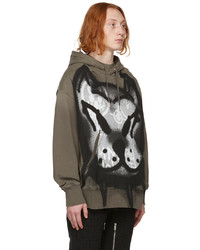 Givenchy Grey Chito Edition Dog Print Oversized Hoodie