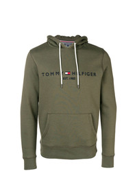 Tommy Hilfiger Logo Embroidered Hoodie