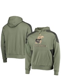 adidas Olive Kansas Jayhawks Military Appreciation Salute To Service Roready Pullover Hoodie At Nordstrom