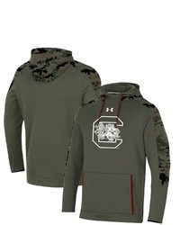 Under Armour Olive South Carolina Gamecocks Freedom Pullover Hoodie