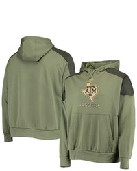 adidas Olive Texas A M Aggies Military Appreciation Salute To Service Roready Pullover Hoodie
