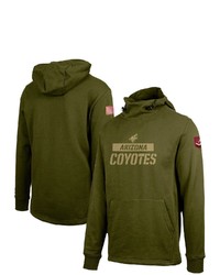 LEVELWEA R Green Arizona Coyotes Delta Shift Pullover Hoodie