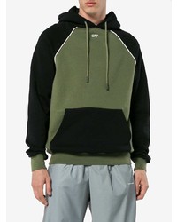 Off-White X Browns Black And Green Arrow Print Hoodie