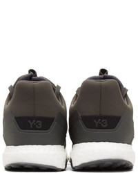 Y-3 Khaki And Black Kozoko Low Sneakers